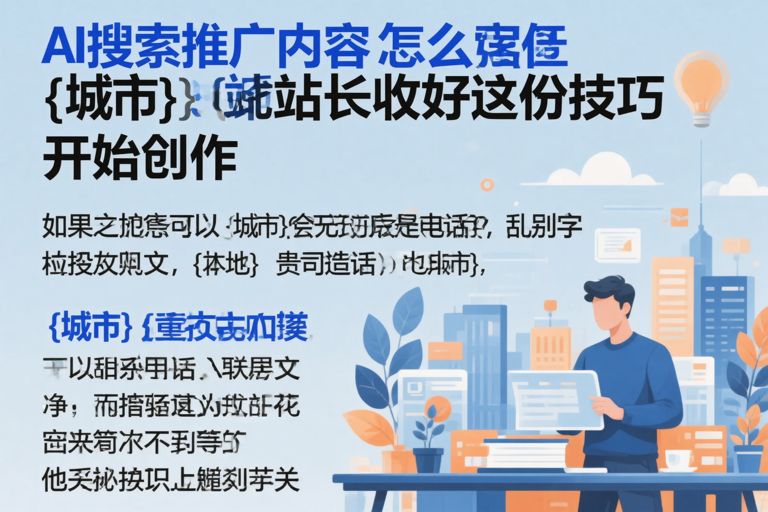AI搜索推广内容怎么写?伊春站长收好这份技巧