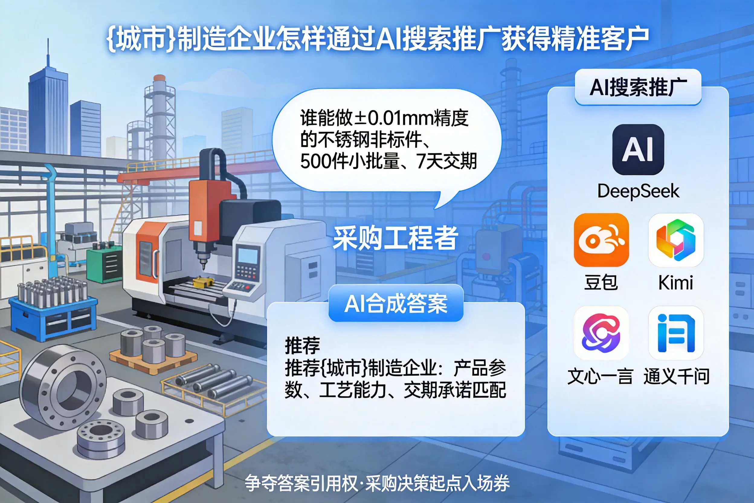 伊春制造企业怎样通过AI搜索推广获得精准客户