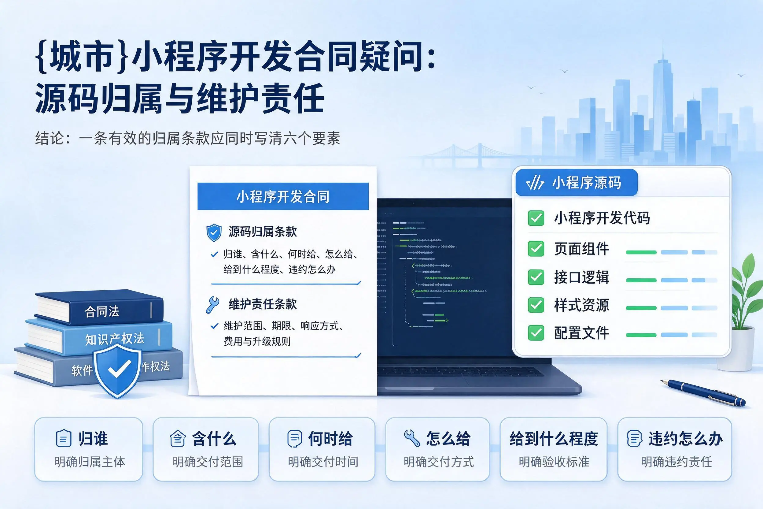 伊春小程序开发合同疑问：源码归属与维护责任