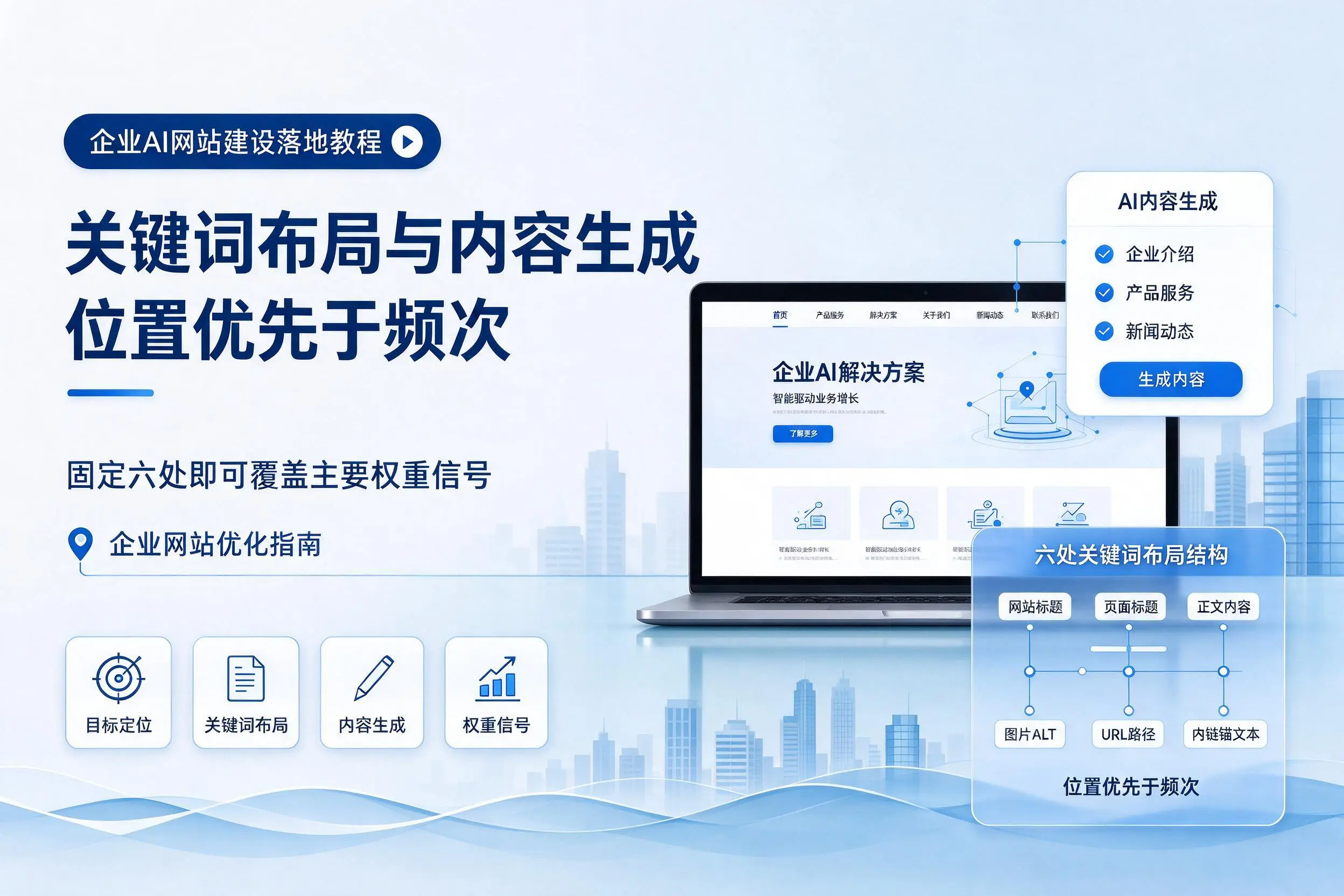 伊春企业AI网站建设落地教程:关键词布局与内容生成